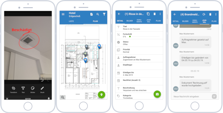 PlanRadar Bau Software als App auf allen mobilen Endgeräten verwenden