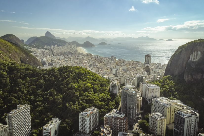 Immobilien in Südamerika: Copacabana-Strand in Rio De Janeiro, Brasilien