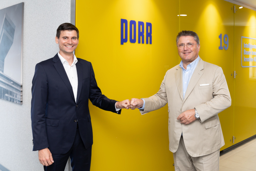PlanRadar-Gründer Domagoj Dolinsek und Porr-CEO Karl-Heinz Strauss